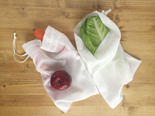 Sacs réutilisables pour fruits et légumes (ensemble de deux)